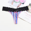 Voplidia Women's Panties Underwear Women Plus Size Sexy Lace Lingerie Panty Thongs G String Tanga T-back Seamless Female PM052