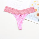Voplidia Women's Panties Underwear Women Plus Size Sexy Lace Lingerie Panty Thongs G String Tanga T-back Seamless Female PM052