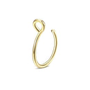 AIDE 8mm Segment Rings Nose Hoop Ear Piercing Tragus 925 Silver Nose Ring Ear Cartiliage Tragus Sexy Body Jewelry Piercing Nariz