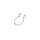 AIDE 8mm Segment Rings Nose Hoop Ear Piercing Tragus 925 Silver Nose Ring Ear Cartiliage Tragus Sexy Body Jewelry Piercing Nariz