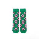 Hot Sale Funny Harajuku Women Casual Cartoon Fruit Sock Banana Avocado Lemon Egg Cookie Donuts Colorful Japanese Skateboard Sock