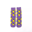 Hot Sale Funny Harajuku Women Casual Cartoon Fruit Sock Banana Avocado Lemon Egg Cookie Donuts Colorful Japanese Skateboard Sock