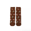Hot Sale Funny Harajuku Women Casual Cartoon Fruit Sock Banana Avocado Lemon Egg Cookie Donuts Colorful Japanese Skateboard Sock