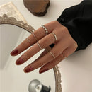 IF ME 2 Paired Butterfly Couple Adjustable Opening Ring Set for Women Men Unisex Gold Silver Color Metal Rings Trendy Jewelry