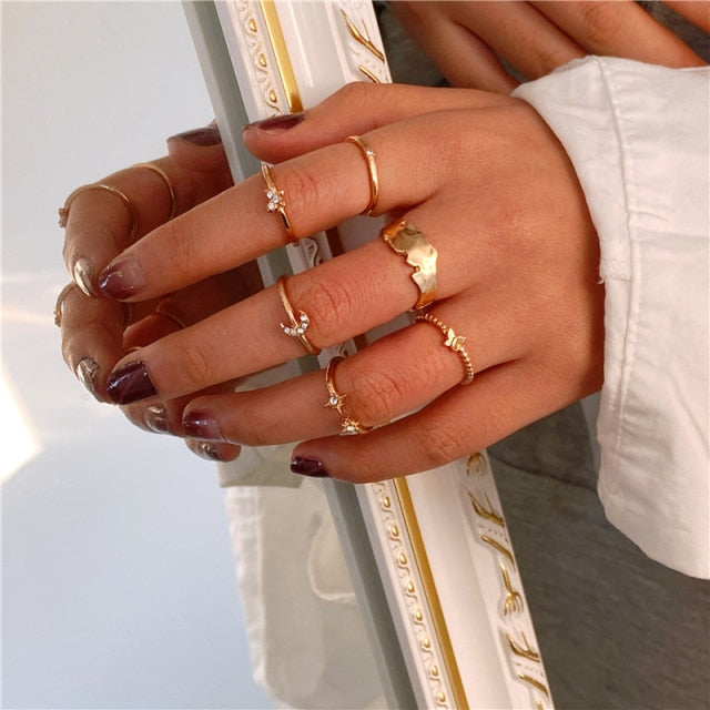 IF ME 2 Paired Butterfly Couple Adjustable Opening Ring Set for Women Men Unisex Gold Silver Color Metal Rings Trendy Jewelry