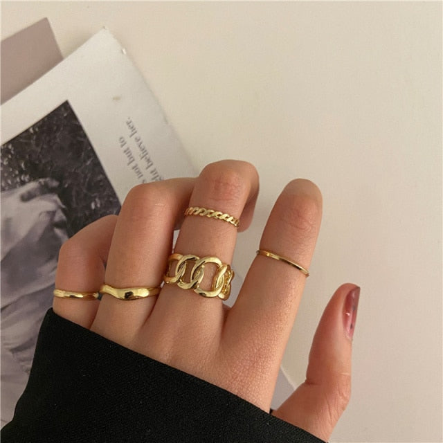 IF ME 2 Paired Butterfly Couple Adjustable Opening Ring Set for Women Men Unisex Gold Silver Color Metal Rings Trendy Jewelry