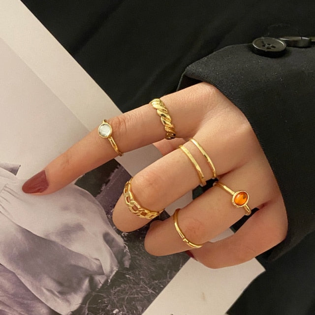 IF ME 2 Paired Butterfly Couple Adjustable Opening Ring Set for Women Men Unisex Gold Silver Color Metal Rings Trendy Jewelry