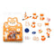 45PCS/Pack Cute Fox And Maple Leaves Paper Sticker Adhesive Craft Stick Label Notebook Computer DIY Decor Kids Gift Stationery