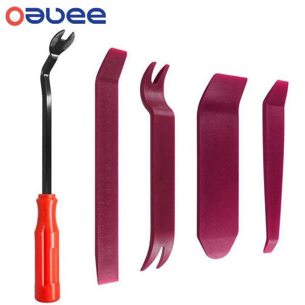 Oauee Auto Door Clip Panel Trim Removal Tool Kits Navigation Disassembly Seesaw Car Interior Plastic Seesaw Conversion Tool