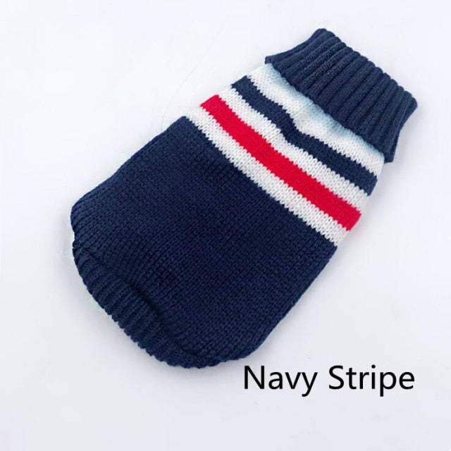 Winter Cartoon Cat Dog Clothes Warm Christmas Sweater For Small Yorkie Pet Clothing Coat Knitting Crochet Cloth XS-3XL