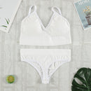 CHRLEISURE 2Pcs Bra Set Underwear Set Women Panties Sexy G-String Seamless Bralette Female Lingerie Soft Tank Crop Top 2021 New