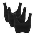 3PCS/lot Seamless Bra With Pads Plus Size Bras For Women Active Bra Wireless Brassiere Push Up Big Size Vest Wireless BH 5XL