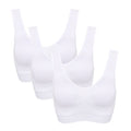 3PCS/lot Seamless Bra With Pads Plus Size Bras For Women Active Bra Wireless Brassiere Push Up Big Size Vest Wireless BH 5XL