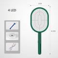 3 IN 1 10/6/4 LED Trap Mosquito Killer Lamp 3000V Electric Bug Zapper USB Rechargeable Summer Fly Swatter Trap Flies Insect