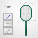3 IN 1 10/6/4 LED Trap Mosquito Killer Lamp 3000V Electric Bug Zapper USB Rechargeable Summer Fly Swatter Trap Flies Insect