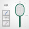 3 IN 1 10/6/4 LED Trap Mosquito Killer Lamp 3000V Electric Bug Zapper USB Rechargeable Summer Fly Swatter Trap Flies Insect