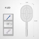 3 IN 1 10/6/4 LED Trap Mosquito Killer Lamp 3000V Electric Bug Zapper USB Rechargeable Summer Fly Swatter Trap Flies Insect