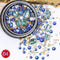 1 Jar Mix Shapes Glitter Diamond Pearls Metal Twisted Bar Beads Frosted Heart Nail Art Rhinestones Gems Decals Manicure DIY Tips