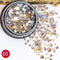1 Jar Mix Shapes Glitter Diamond Pearls Metal Twisted Bar Beads Frosted Heart Nail Art Rhinestones Gems Decals Manicure DIY Tips