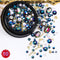 1 Jar Mix Shapes Glitter Diamond Pearls Metal Twisted Bar Beads Frosted Heart Nail Art Rhinestones Gems Decals Manicure DIY Tips