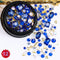 1 Jar Mix Shapes Glitter Diamond Pearls Metal Twisted Bar Beads Frosted Heart Nail Art Rhinestones Gems Decals Manicure DIY Tips