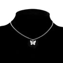 Gold Chain Butterfly Pendant Choker Necklace Women Statement Collares Bohemian Beach Jewelry Gift Collier Cheap