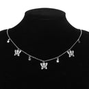 Gold Chain Butterfly Pendant Choker Necklace Women Statement Collares Bohemian Beach Jewelry Gift Collier Cheap