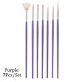 7/15Pcs Plastic Handle Nail Brush Set Design Gel Polish Painting Drawing Acrylic Gel Nail Brushes For Nails Art Manicure Tools