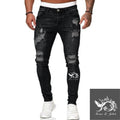 Jeans Men Ripped Skinny Jeans Blue Pencil Pants Motorcycle Party Casual Trousers Street Clothing 2020 Denim Man Clothin