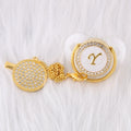 26 Initial Letters Transparent Bling Pacifier With Chain Clip Newborn Kids Baby Orthodontic Dummy Teat Nipple Soother