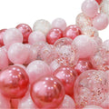 20pcs Pink Silver Confetti balloons Set Chrome metallic ballon Birthday Party Wedding Decoration Wedding Anniversary globals