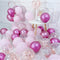 20pcs Pink Silver Confetti balloons Set Chrome metallic ballon Birthday Party Wedding Decoration Wedding Anniversary globals