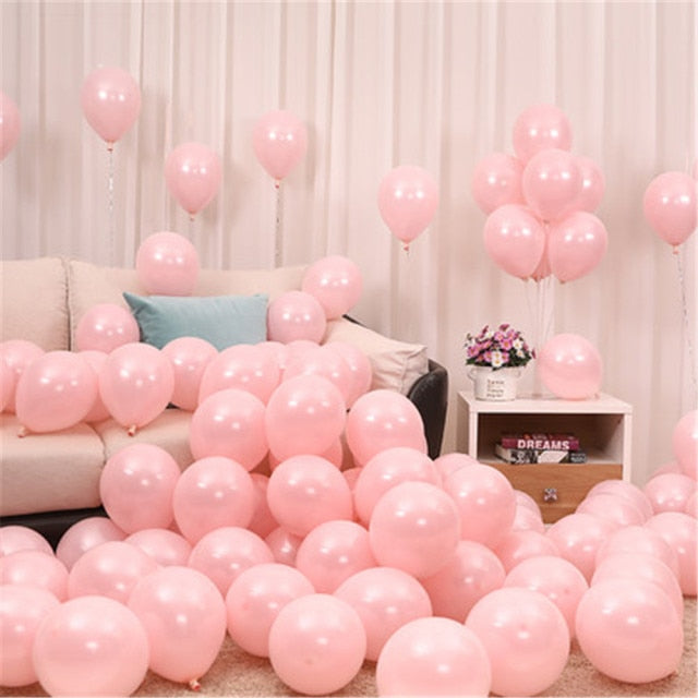 20pcs Pink Silver Confetti balloons Set Chrome metallic ballon Birthday Party Wedding Decoration Wedding Anniversary globals