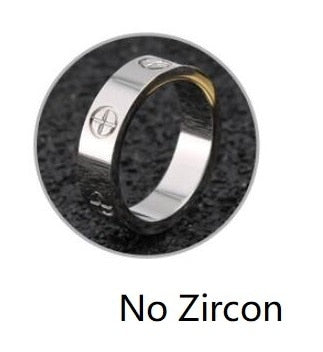2021 Cross Stainless Steel Zircon Ring With Stone For Woman Girl For Men Couple Ring Wedding Ring
