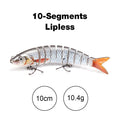 TREHOOK 10cm/12.5cm Pike Wobblers for Fishing Artificial Bait Hard Multi Jointed Swimbait Crankbait Lifelike Fishing Lure Tackle