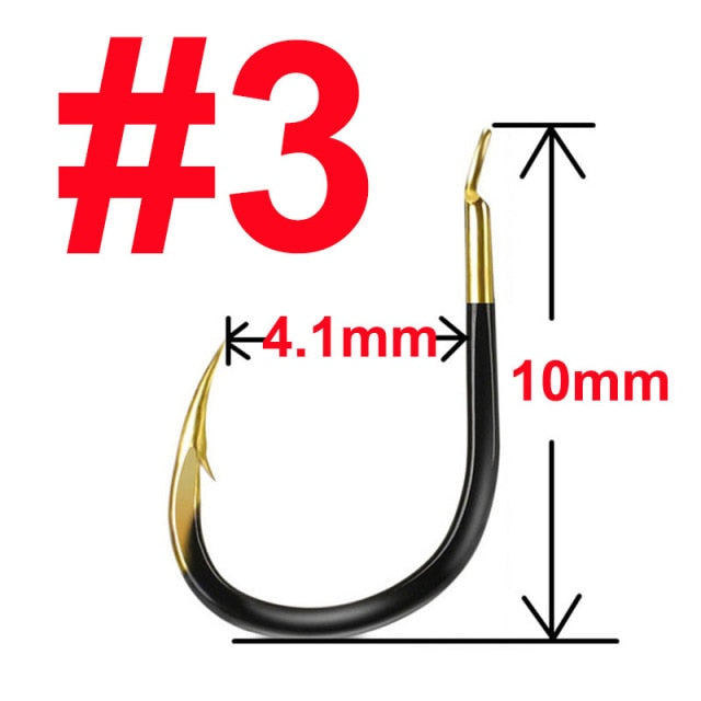 10 or 20 pcs Fishing Hook Single Fishhook Fishing Accessories Supplies Lures Carp Fishing Tackle Barbed Colored Tungsten Alloy