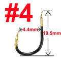 10 or 20 pcs Fishing Hook Single Fishhook Fishing Accessories Supplies Lures Carp Fishing Tackle Barbed Colored Tungsten Alloy
