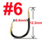 10 or 20 pcs Fishing Hook Single Fishhook Fishing Accessories Supplies Lures Carp Fishing Tackle Barbed Colored Tungsten Alloy