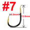 10 or 20 pcs Fishing Hook Single Fishhook Fishing Accessories Supplies Lures Carp Fishing Tackle Barbed Colored Tungsten Alloy