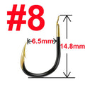 10 or 20 pcs Fishing Hook Single Fishhook Fishing Accessories Supplies Lures Carp Fishing Tackle Barbed Colored Tungsten Alloy