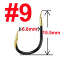10 or 20 pcs Fishing Hook Single Fishhook Fishing Accessories Supplies Lures Carp Fishing Tackle Barbed Colored Tungsten Alloy