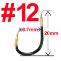 10 or 20 pcs Fishing Hook Single Fishhook Fishing Accessories Supplies Lures Carp Fishing Tackle Barbed Colored Tungsten Alloy