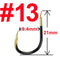 10 or 20 pcs Fishing Hook Single Fishhook Fishing Accessories Supplies Lures Carp Fishing Tackle Barbed Colored Tungsten Alloy