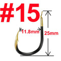 10 or 20 pcs Fishing Hook Single Fishhook Fishing Accessories Supplies Lures Carp Fishing Tackle Barbed Colored Tungsten Alloy