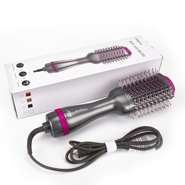One Step Hair Dryer and Volumizer 1000W Rotating Hot Air Brush Professional Blow Dryer Comb Brush Electric Ion Blow Dryer Brush