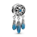 2Pcs/Lot Silver-plate Charm DIY Charm Beaded Pendant, For Making Men Women Bracelet Jewelry Gifts,For Brand Charm Jewelry Make