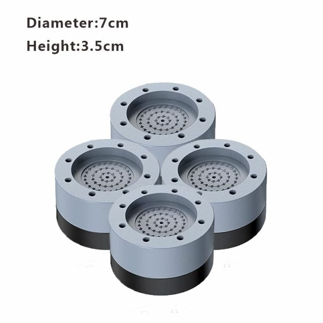 4Pcs Anti Vibration Feet Pads Rubber Legs Slipstop Silent Skid Raiser Mat For Washing Machine Support Dampers Stand Accessories