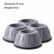 4Pcs Anti Vibration Feet Pads Rubber Legs Slipstop Silent Skid Raiser Mat For Washing Machine Support Dampers Stand Accessories