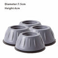 4Pcs Anti Vibration Feet Pads Rubber Legs Slipstop Silent Skid Raiser Mat For Washing Machine Support Dampers Stand Accessories