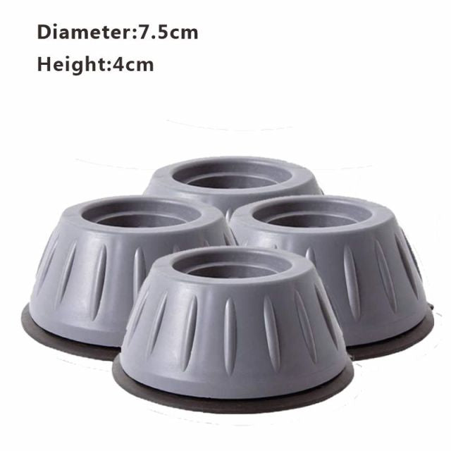 4Pcs Anti Vibration Feet Pads Rubber Legs Slipstop Silent Skid Raiser Mat For Washing Machine Support Dampers Stand Accessories